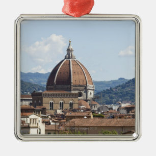 Italien, Florenz, Stadtbild mit Duomo Ornament Aus Metall