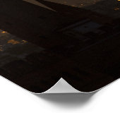 Italien, Florenz, Türme in der Stadt bei Dämmerung Poster (Ecke)