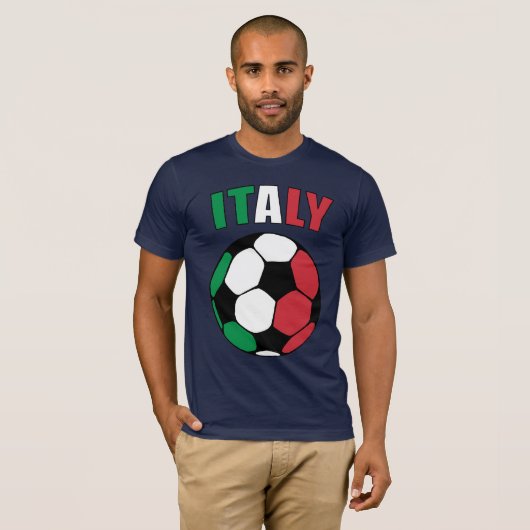 Italien Footy (dunkel) T-Shirt (Vorne ganz)