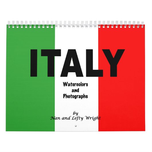 Italien Foto- und Aquarellkalender Kalender (Titelbild)