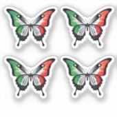 Italien Frack Butterfly Flag Aufkleber (Vorderseite)