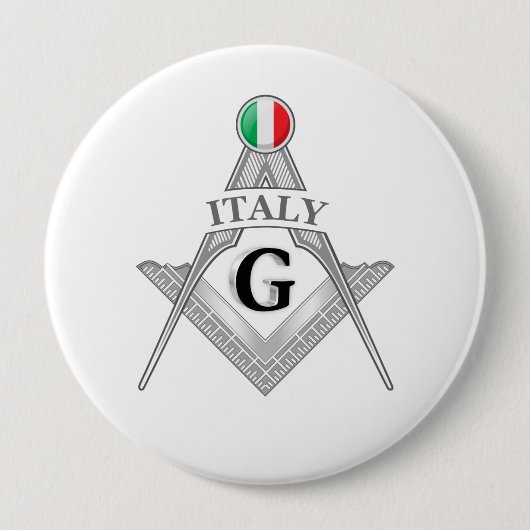 Italien Freimaurerei Zeichen Button (Vorderseite)