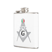 Italien Freimaurerei Zeichen Flachmann (Links)