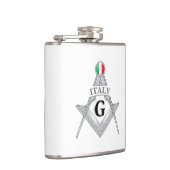 Italien Freimaurerei Zeichen Flachmann (Rechts)