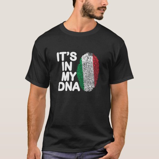 Italien Funny Italian its in My Dna Italien T-Shirt (Vorderseite)