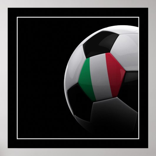 Italien Fußball-Ball - POSTER (Vorne)