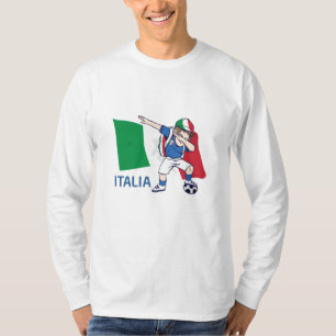Italien Fußball Fan Kind dabbing Schüler T-Shirt
