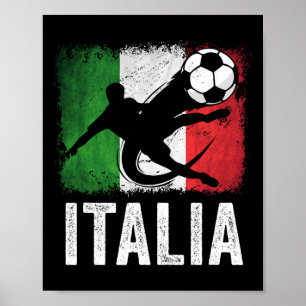 Italien Fußball Fan Trikot  Poster