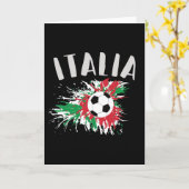 Italien-Fußball-Grunge-Flagge Karte (Gelbe Blume)