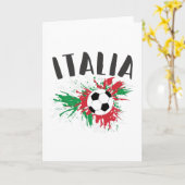 Italien-Fußball-Grunge-Flagge Karte (Gelbe Blume)