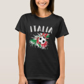 Italien-Fußball-Grunge-Flagge T-Shirt (Vorderseite)