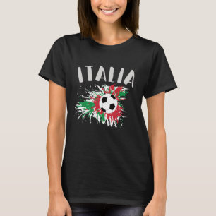 Italien-Fußball-Grunge-Flagge T-Shirt