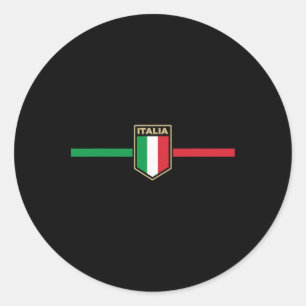 Italien Fußball Italia Footbyll Fan Runder Aufkleber