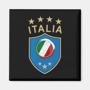 Italien Fußball - Italienische Italia-Flagge Fußba Magnet