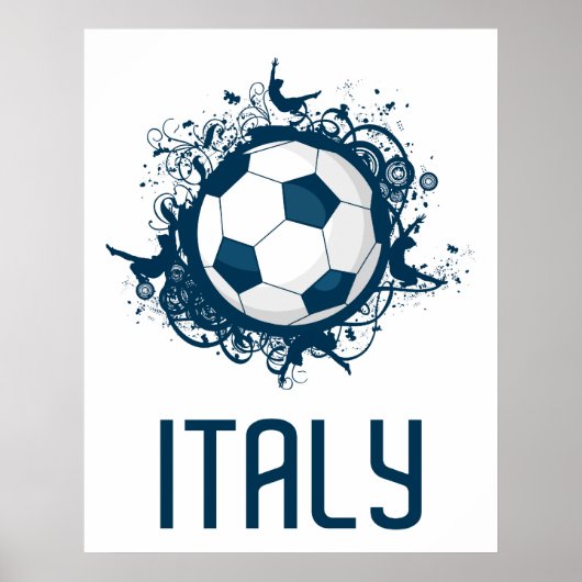Italien Fußball Poster (Vorne)