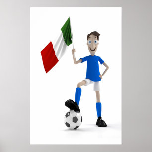 Italien Fußball Poster