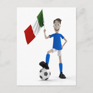 Italien Fußball Postkarte