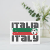 Italien Fußball Postkarte (Stehend Vorderseite)