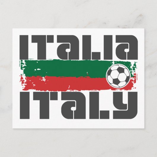 Italien Fußball Postkarte (Vorderseite)
