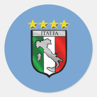 Italien Fußball Runder Aufkleber