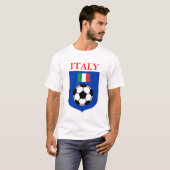 Italien-Fußball-Schild T-Shirt (Vorne ganz)