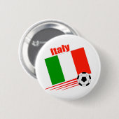 Italien-Fußball-Team Button (Vorne & Hinten)