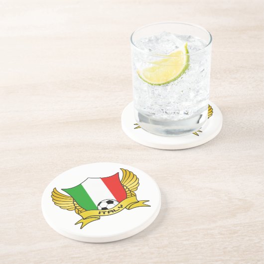 Italien Fußball-Untersetzer Untersetzer (Seite)