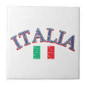 Italien-Fußballentwurf Fliese (Vorderseite)