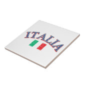 Italien-Fußballentwurf Fliese (Seite)