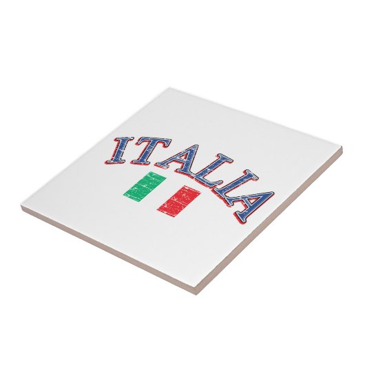 Italien-Fußballentwurf Fliese (Seite)