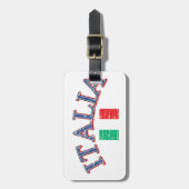 Italien-Fußballentwurf Gepäckanhänger (Vorderseite vertikal)