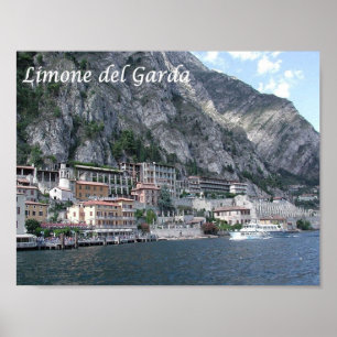 Italien - Gardasee - Limone del Garda - Poster
