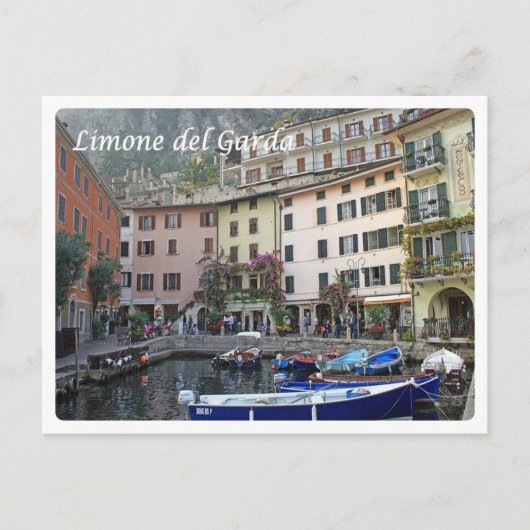 Italien - Gardasee - Limone del Garda - Postkarte (Vorderseite)