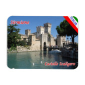 Italien - Gardasee - Sirmione - Burg Scaligero - Magnet (Horizontal)