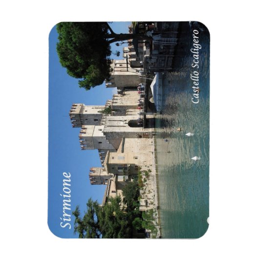 Italien - Gardasee - Sirmione - Castello Scaligero Magnet (Vertikal)