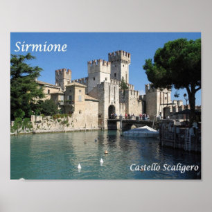 Italien - Gardasee - Sirmione - Castello Scaligero Poster
