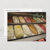 Italien Gelato Postkarte (Vorne/Hinten)