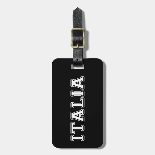 Italien Gepäckanhänger (Vorderseite vertikal)