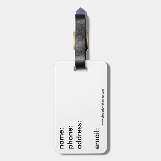 Italien-Gepäckanhänger - Venedig Gepäckanhänger (Rückseite vertikal)