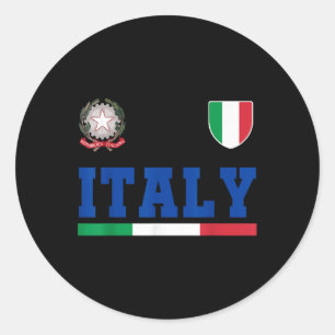 Italien Geschenkflagge Italien Vintage Italia Ital Runder Aufkleber