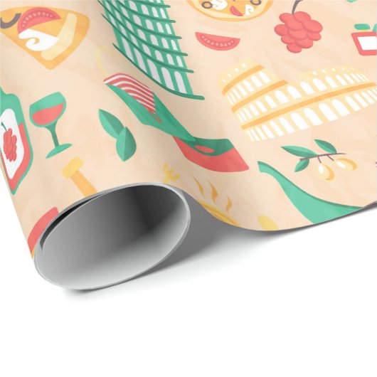 Italien Geschenkpapier (Rolleneckpunkt)