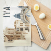 Italien Geschirrtuch (Viertel Falte)