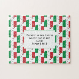 ITALIEN | Gesegnete Nation | ITALIENISCHE FLAG Puzzle