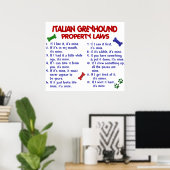 ITALIEN GREYHOUND PL2 POSTER (Heimbüro)