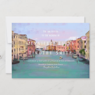 Italien Großes Kanalbild Venedig Einladung