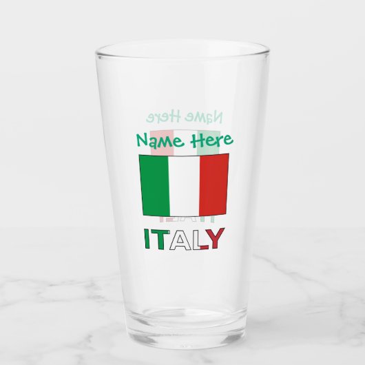 Italien - Grüne Persönlichkeit der italienischen F Glas (Vorderseite)