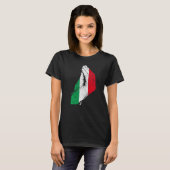 Italien Hand Gesture Italia Flag Pride T-Shirt (Vorne ganz)