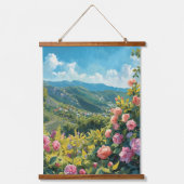 Italien Hanglage Wandteppich Mit Holzrahmen (Vorderseite)