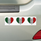 Italien-Herz Autoaufkleber (Auf Auto)
