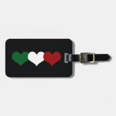 Italien-Herz Gepäckanhänger (Vorderseite horizontal)